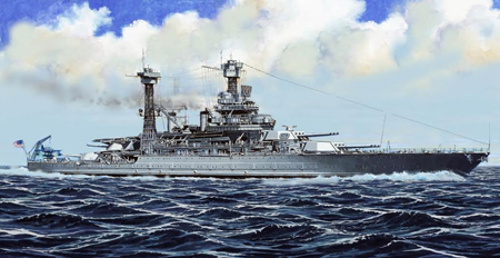 RC Radiostyrt Byggmodell krigsfartyg - USS California BB-44, 1941 - 1:700 - TR