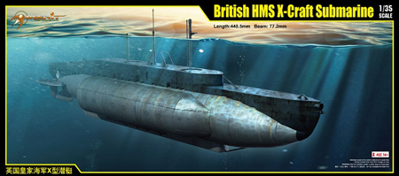 RC Radiostyrt Byggmodell ubåt - British HMS X-Craft Submarine - 1:35 - M