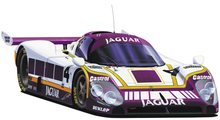 RC Radiostyrt Byggmodell bil - Jaguar XJR-8 LM - 1:24 - Hg