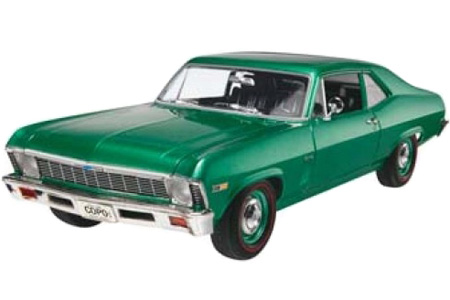 RC Radiostyrt Byggmodell bil - 69 Chevy Nova COPO - 1:25 - Rv