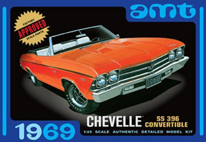 RC Radiostyrt Byggmodell bil - Chevell Convertible 1969 - 1:25 - Amt