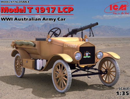 RC Radiostyrt Byggmodell bil - Model T 1917 LCP - 1:35 - ICM