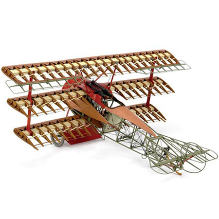 Träbyggsats flygplan - Fokker DR.I 1918 Red baron - 1:16 - Art