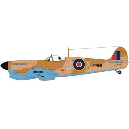 RC Radiostyrt Byggmodell flygplan - Supermarine Spitfire MkVb & Messerschmitt BF109E - 1:48 - AirFix