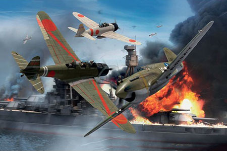 Byggmodell flygplan - Pearl Harbor - 75Th Anniversary - 1:72 - Airfix