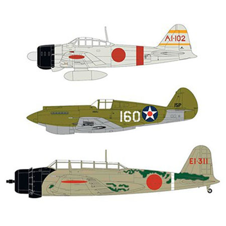 Byggmodell flygplan - Pearl Harbor - 75Th Anniversary - 1:72 - Airfix