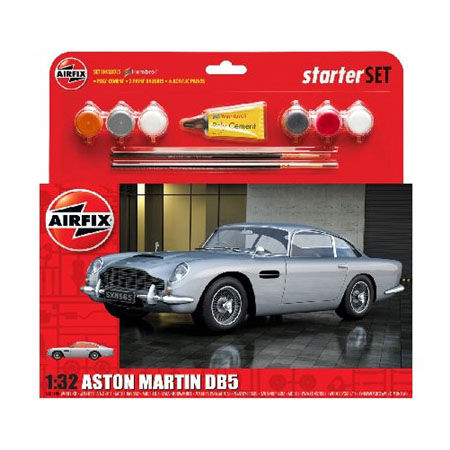 Byggmodell bil - Aston Martin DB5 - Silver - 1:32 - Airfix