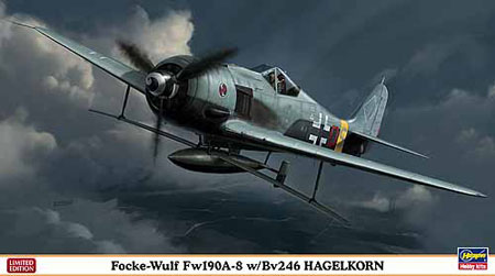 RC Radiostyrt Byggmodell flygplan - FW190A-8 w/BV 246 Hagelkorn - 1:48 - Hg