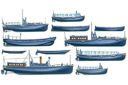 RC Radiostyrt Byggmodell krigsfartyg -  IJN Utility boat Set - 1:350 - Tamiya