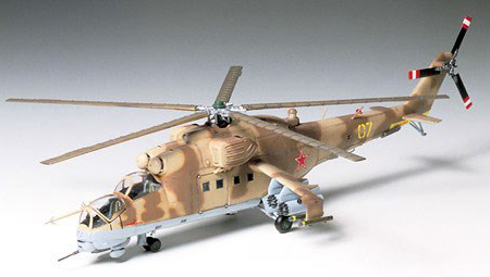 RC Radiostyrt Byggmodell helikopter - Mil Mi-24 Hind - 1:72 - Tamiya
