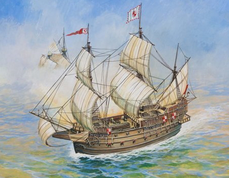 Byggmodell segelbåt - Spanish ship San Martin - 1:350 - Snap - Zv