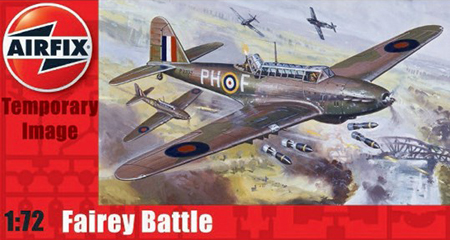 RC Radiostyrt Byggmodell flygplan - Fairey Battle - 1:72 - AirFix