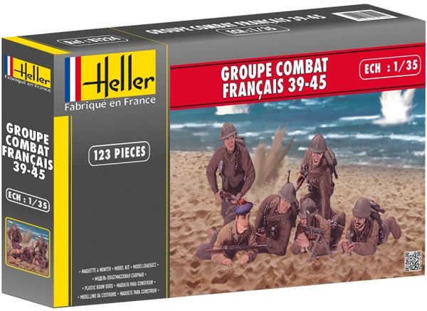 RC Radiostyrt Byggmodell gubbe - French combat group 39-45 - 1:35 - He