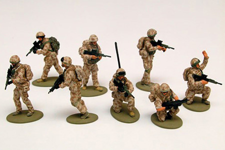 Bild p� Byggmodell gubbe - Modern British Army Troops - 1:48