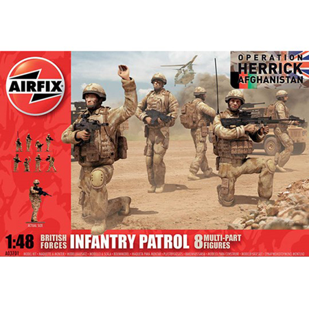 Thumbnail 734 f�r Byggmodell gubbe - Modern British Army Troops - 1:48