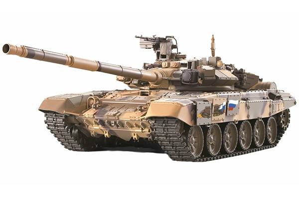 Bild p� Radiostyrd stridsvagn - 1:16 - T90 - 2,4Ghz - s.airg. r&ouml;k & ljud - RTR