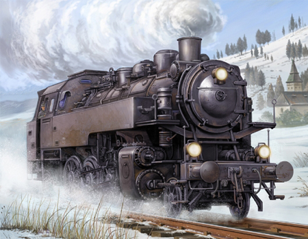 RC Radiostyrt Byggmodell lok - Dampflokomotive BR86 - 1:35 - Tr