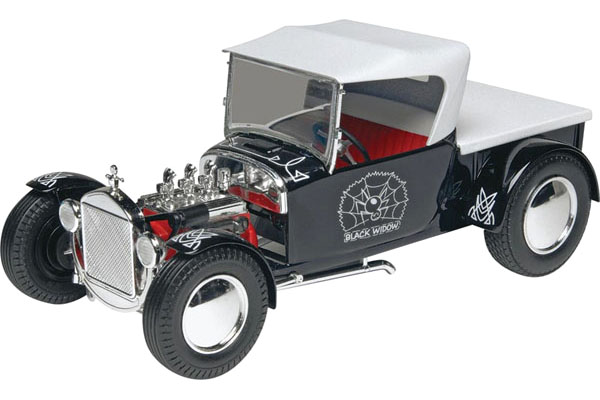 RC Radiostyrt Byggmodell bil - Black Widow Hot Rod - 1:24 - Mg