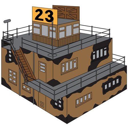 Thumbnail 734 f�r RAF Control Tower - 1:76 - Airfix
