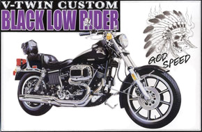Bild p� Byggmodell Motorcykel - HD Black Lowrider - 1:12 - Aoshima