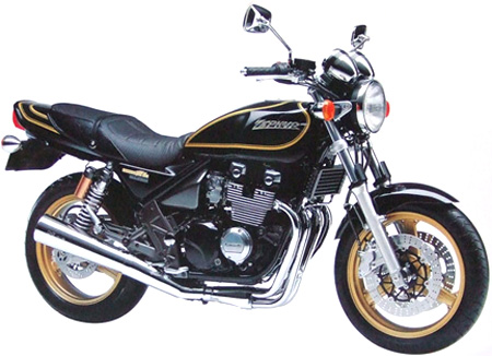 RC Radiostyrt Byggmodell Motorcykel - Kawasaki Zephyr X 2002 model - 1:12 - Aoshima