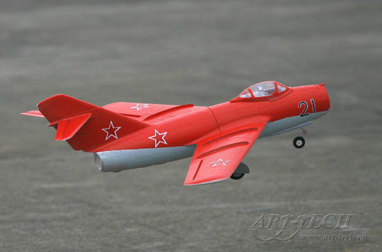 Thumbnail 711 f�r Flygplan - Arttech Mig 15 BL 2,4GHz - 4ch - Borstl&ouml;st paket - RTF
