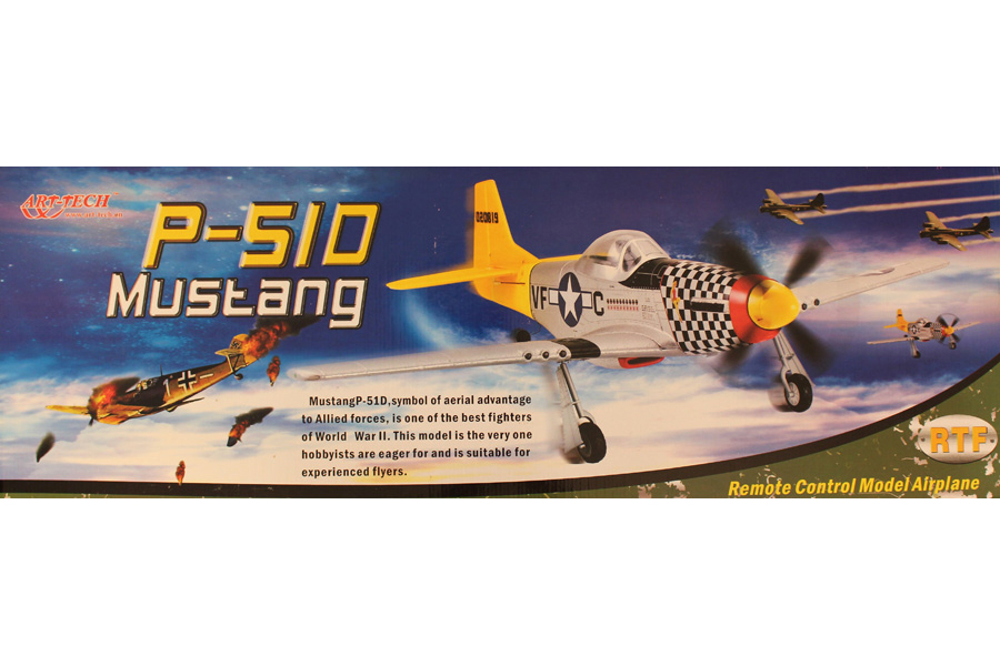 Thumbnail 734 f�r Flygplan - P-51D Mustang BL - 4ch - 2,4Ghz - Borstl&ouml;st paket + Simulator - RTF