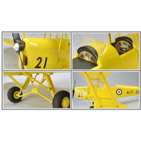 Thumbnail 711 f�r Flygplan - ArtTech Mini Tiger Moth BL 2,4GHz - Borstl&ouml;st paket - RTF
