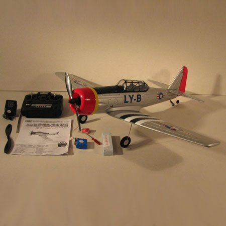 Flygplan - AT6 Texan BL 2,4Ghz - 4ch - Borstlöst paket - RTF