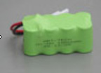 Bild p� Batteripack NiMH - Batteri 9,6V 1000mAh - R&ouml;D Kontakt - ArtTech