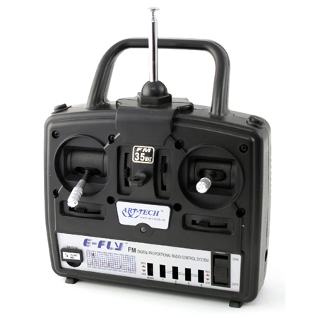 Bild p� S&auml;ndare - 4 kanals Arttech Stickradio E-FLY 100B, 35MHz FM