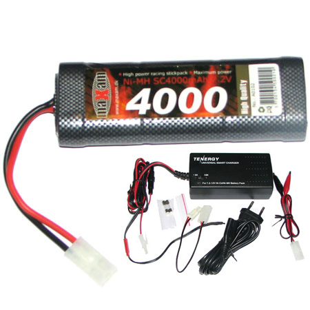 RC Radiostyrt Auto Powerpack 4000 - Batteri + Auto snabbladdare