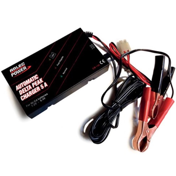 Bild p� Automatisk batteriladdare - 7,2V - 8,4V - NiMh, NiCd - 5A - Delta Peak