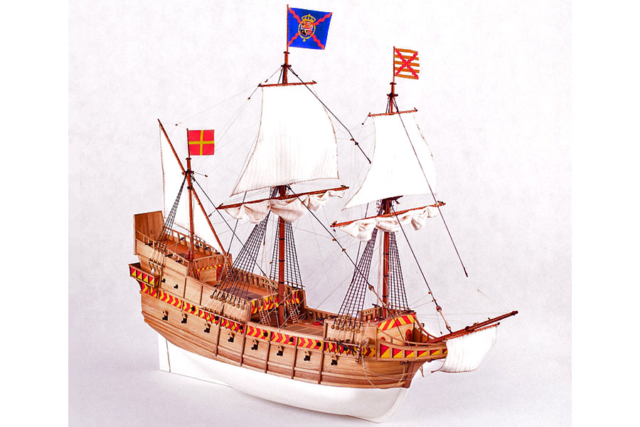 RC Radiostyrt Byggmodell Segelbåtar - San Martin (L83,5, W34, H72cm) - 1:72