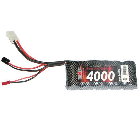 Bild p� Batteri NiMH - 6,0V 4000mAh - Mottagare multi - MaXam