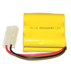 Bild p� Batteripack NiCD - Batteripack 7,2V 800mAh - Gul