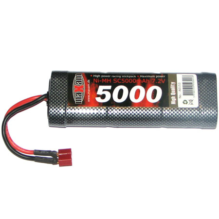 Bild p� Batteripack NiMH - Batteri 7,2V 5000mAh - T-kontakt - MaXam