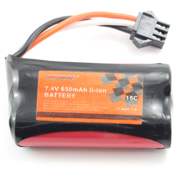 RC Radiostyrt Batteri - 7,4V 650mAh LiPo