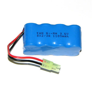 Bild p� Batteripack NiMH - Batteri 9,6V 1100mAh - TW