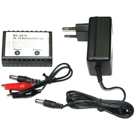 RC Radiostyrt Batteriladdare - 7,4V-11,1V LiPo, LiIon - V2-1 - 1000mAh - TS