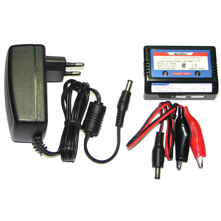 RC Radiostyrt Batteriladdare - 7,4V-11,1V LiPo, LiIon - V2 - 800mAh - TS