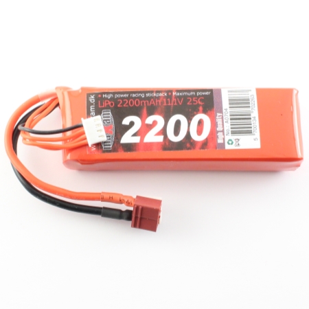 Bild p� Batteripack Li-PO - Batteri 11,1V 2200mAh - 25C - MaXam