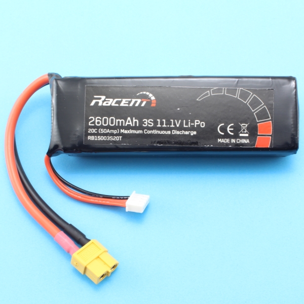 RC Radiostyrt Batteri - 11,1V 2600mAh LiPo - 20C - XT60 - Volantex