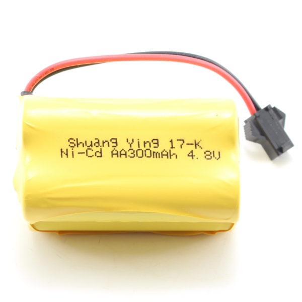 RC Radiostyrt Batteri - 4,8V 300mAh NiCD - SM kontakt