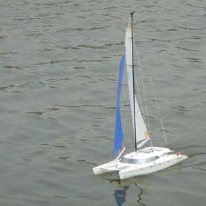 Thumbnail 734 f�r Radiostyrd segelb&aring;t - Katamaran Beili Gemeni - 3ch - RTF
