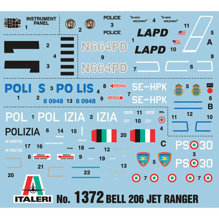 Thumbnail 734 f�r Byggmodell - Bell 206 Jetranger SE - 1:72