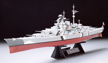 RC Radiostyrt Byggmodell slagskepp - Bismarck - 1:350 - Tamiya