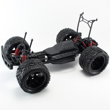 Radiostyrd bil - 1:12 - BlackZon Monster Truck 4WD - 2,4Ghz - silver/svart - RTR