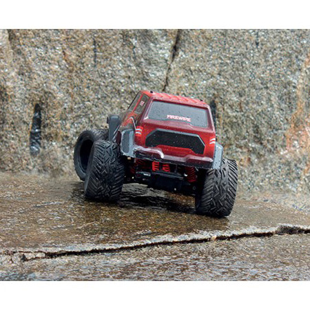 Demo - Radiostyrd bil - 1:12 - BlackZon Monster Truck 4WD - 2,4Ghz - röd/svart - RTR