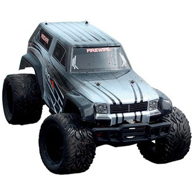 Bild p� Radiostyrd bil - 1:12 - BlackZon Monster Truck 4WD - 2,4Ghz - silver/svart - RTR